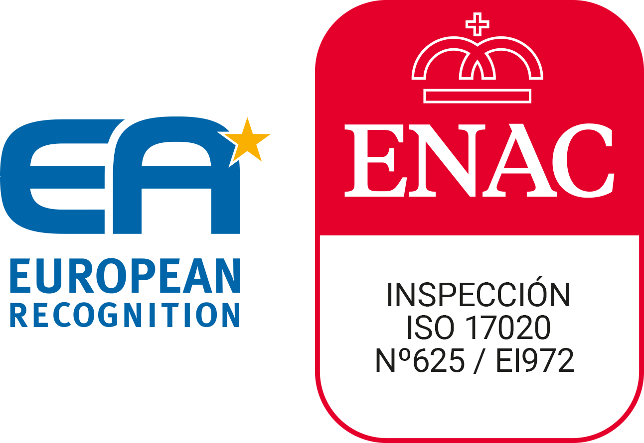 Reconocimiento EA y acreditación ENAC para inspección ISO 17020 número 625 / EI972